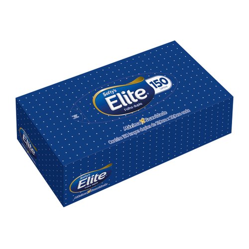 Lenço Softys Elite Folha Dupla 150 unidades