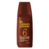 Óleo Protetor Solar Spray Cenoura e Bronze FPS6 110ml