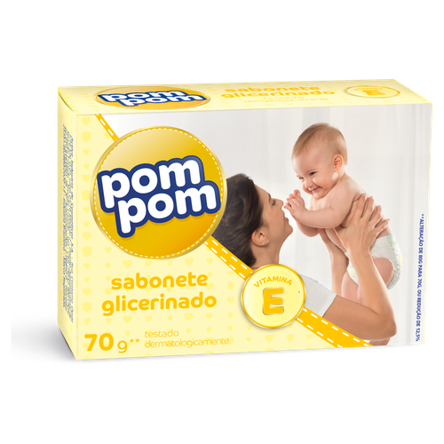 Sabonete em Barra Pom Pom Glicerinado 80g