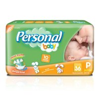 Fralda Personal Baby Criança Jumbo P 36 unidades