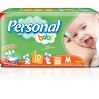 Fralda Personal Baby Criança Jumbo M 32 unidades