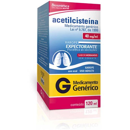 Acetilcisteina Xarope Genérico Biosintética (Aché) 40mg/ml 120ml