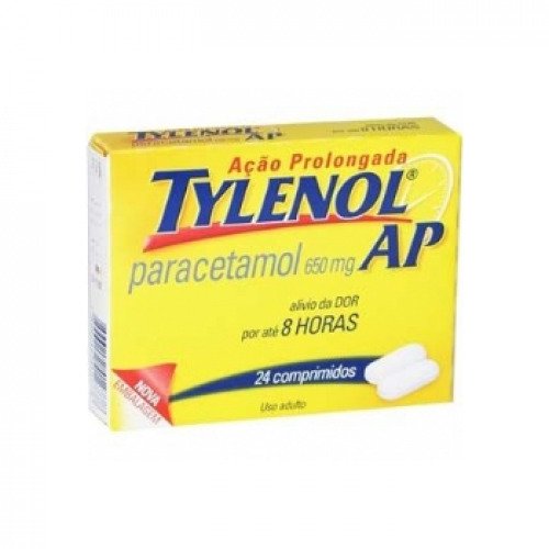 Tylenol AP 650mg 24 comprimidos de ação prolongada