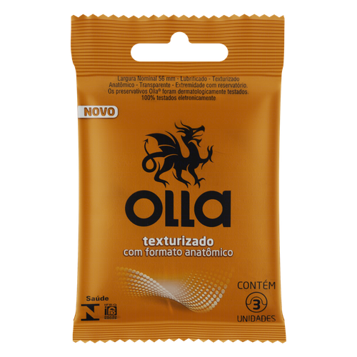 Preservativo Camisinha Olla Stimulus 3 unidades