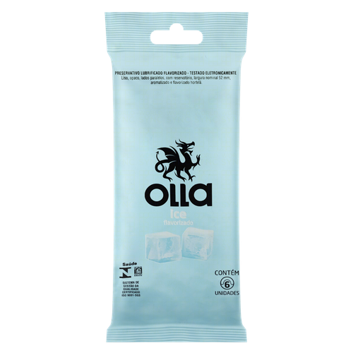 Preservativo Camisinha Olla Ice 6 unidades