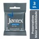 Preservativo Lubrificado Jontex Sensitive 3 unidades