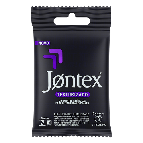 Preservativo Jontex Lubrificado Sachê Sensation 3 unidades