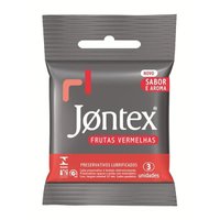 Preservativo Camisinha Jontex Frutas Vermelhas 3 unidades