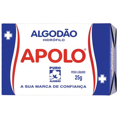 Algodão Apolo Rolo Hidrófilo 25g