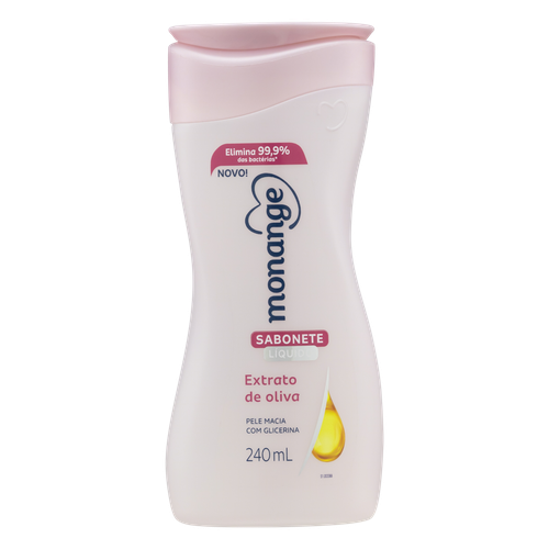 MONANGE SABONETE LIQUIDO EXTRATO DE OLIVA 240 ML x 1