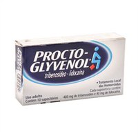 Procto-Glyvenol Supositório 400mg + 40mg 10 unidades