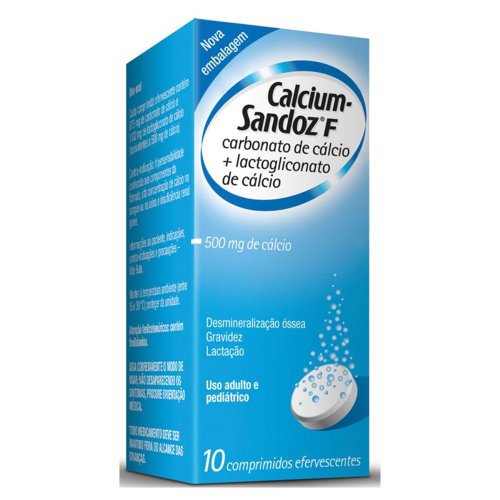 Calcium Sandoz F 500mg 10 comprimidos efervescentes