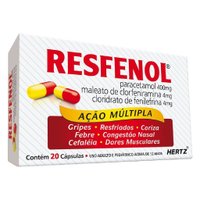 Resfenol 400mg + 4mg + 4mg 20 cápsulas gel