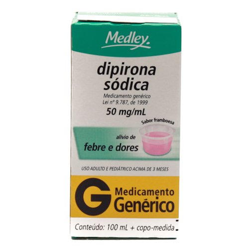 Dipirona Sódica Genérico Medley 50mg/ml 100ml