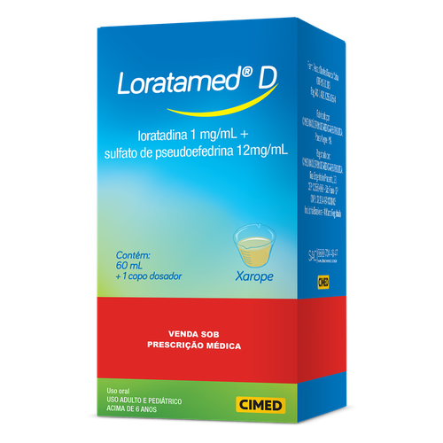 Xarope Loratamed D Cimed Caixa 60ml + Copo Dosador