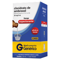 Cloridrato de Ambroxol Xarope Adulto Genérico Cimed 30mg/5ml 120ml