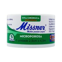 Fita Microporosa Missner Branca 2,5cm x 4,5m 1 unidade