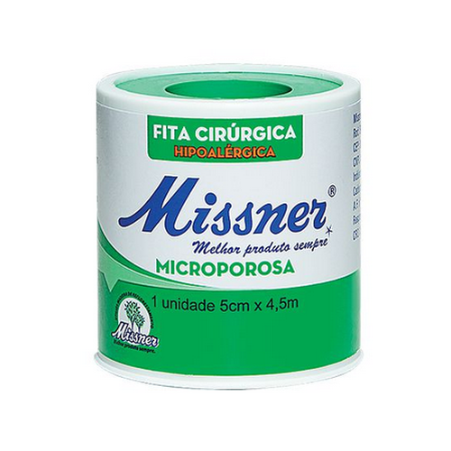 Fita Missner Cirúrgica Microporosa Hipoalérgica 5cm x 4,5m 1 unidade