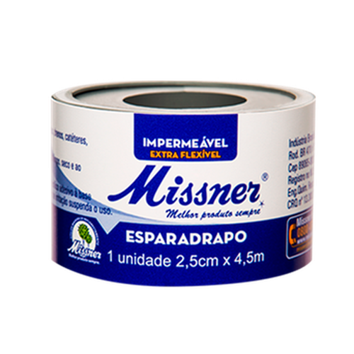 Esparadrapo Impermeável Missner 2,5cm X 4,5m 1 unidade