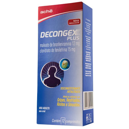 Decongex Plus 12mg + 15mg 12 comprimidos