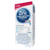 Zinco 10mg/ml sem Sabor Biozinc Caixa 15ml Suspensão Gotas