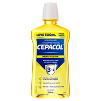 Enxaguante Bucal Antisséptico Menta Fusion Cepacol Frasco Leve 500ml Pague 350ml