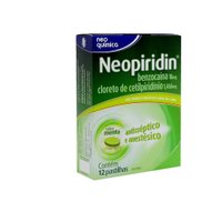 Neopiridin 1,466mg + 10mg, sabor menta 12 pastilhas