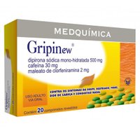 Gripinew 250mg + 30mg + 250mg + 2mg 20 comprimidos revestidos