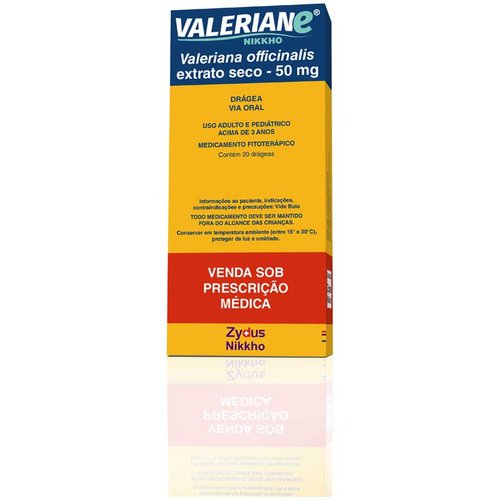 Valeriane 50mg 20 drágeas