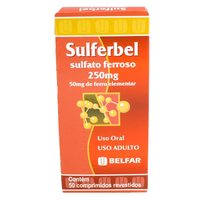 Sulferbel 250mg 50 comprimidos revestidos