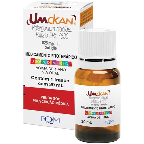 Umckan Solução Oral 825mg 20ml