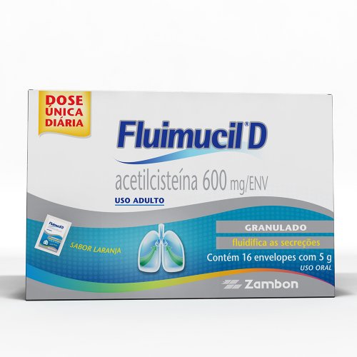 Fluimucil D 600mg 16 Envelopes