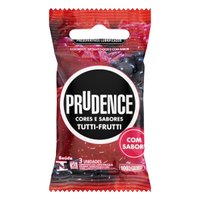 Preservativo Prudence Cores e Sabores Tutti-Frutti 3 unidades