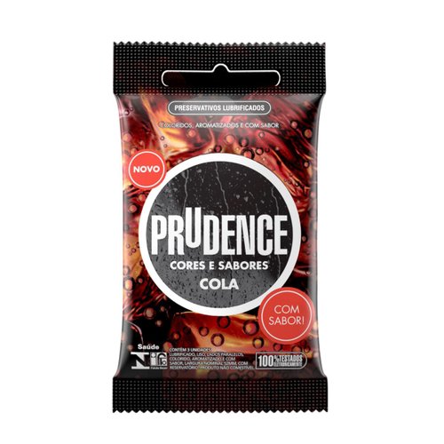 Preservativo Prudence Cores e Sabores Cola 3 unidades