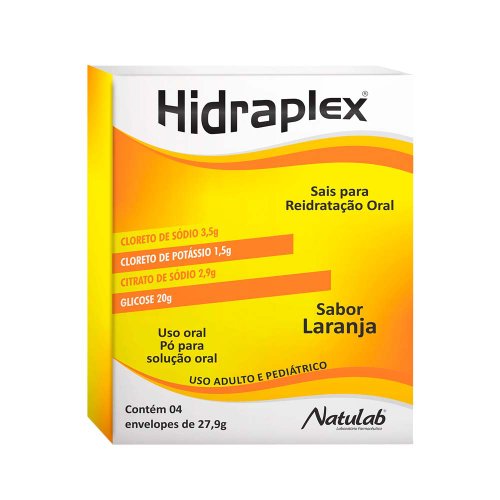 Hidraplex Pó Reidratante Laranja 4 envelopes