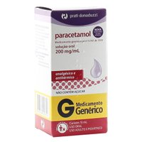 Paracetamol Gotas Genérico Prati Donaduzzi 200mg/ml 15ml