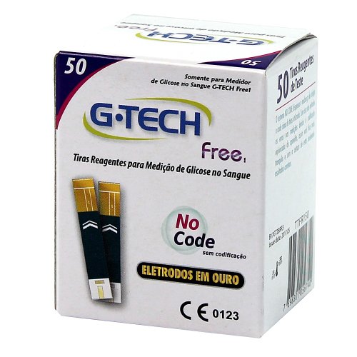 Tiras Reagentes para Glicose G-Tech Free1 50 unidades