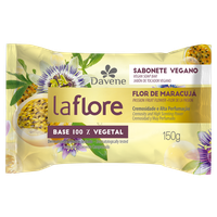 Sabonete Barra Vegetal Flor de Maracujá Davene La Flore Flow Pack 150g