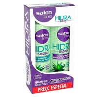 Kit Salon Line Hidra Babosa | Shampoo 300ml + Condicionador 300ml