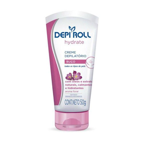 Creme Depilatório Facial DepiRoll Aroma Floral 50g