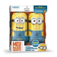 Shampoo + Condicionador Minions  Grátis Adesivos 250ml 