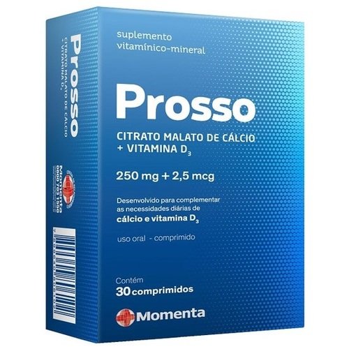 Prosso 250mg + 2,5mcg 30 comprimidos