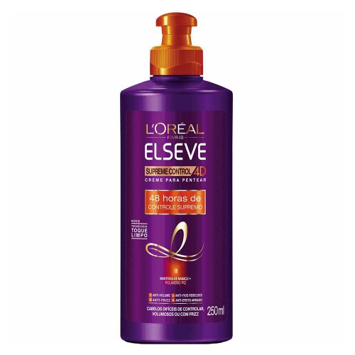 Creme para Pentear Elseve Supreme Control 4D 250ml