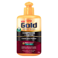 Creme Niely Gold De Pentear Compridos + Fortes 280g