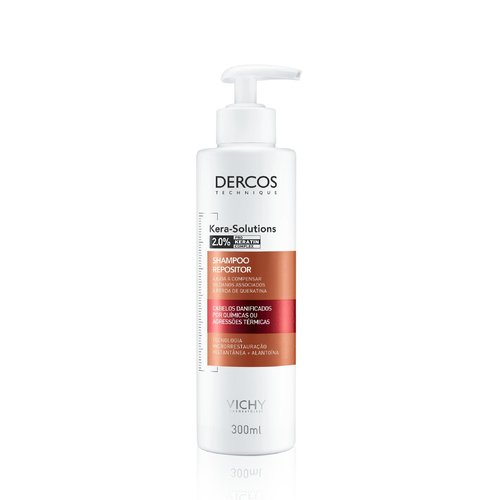 Shampoo Repositor Vichy Dercos Kera-Solutions Cabelos Danificados 300mL