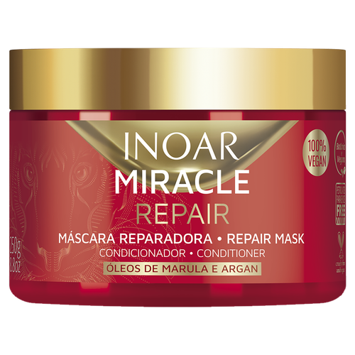 Máscara Reparadora Inoar Miracle Repair Pote 250g