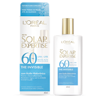 Protetor Solar Facial The Invisible FPS 60 L'oréal Paris Solar Expertise Caixa 40ml