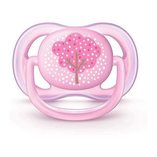 Chupeta Avent Ultra Air Rosa Decorada De 0 A 18 Meses 1 unidade